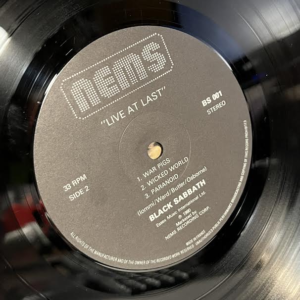 Live At Last (VINYL - FRANCE) | Near Mint (NM) Excellent+ (EX+) Get Cheap Vinyl