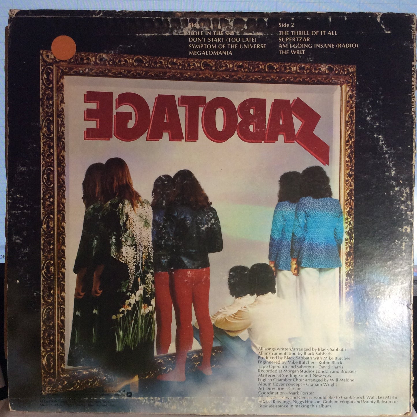Sabotage (VINYL) | Very Good Plus (VG+) Good Plus (G+) Get Cheap Vinyl