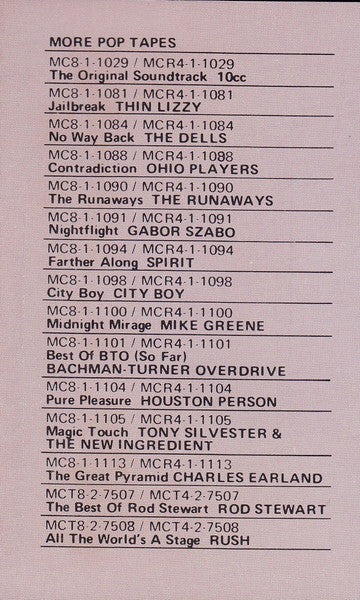 Johnny The Fox (CASSETTE) | Very Good (VG) Very Good Plus (VG+) Get Cheap Vinyl