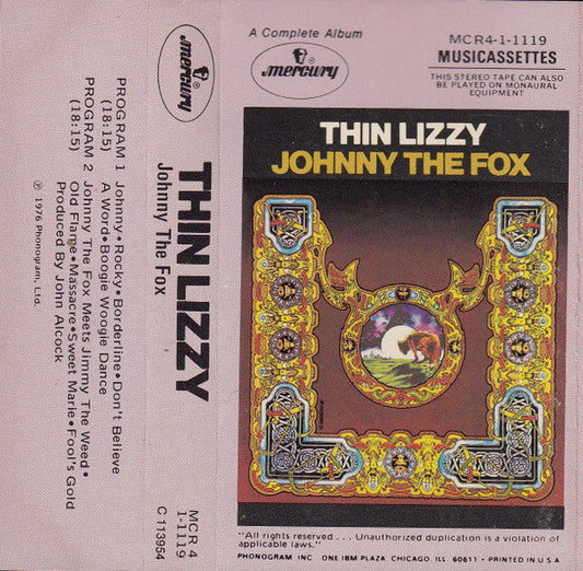 Johnny The Fox (CASSETTE) | Very Good (VG) Very Good Plus (VG+) Get Cheap Vinyl