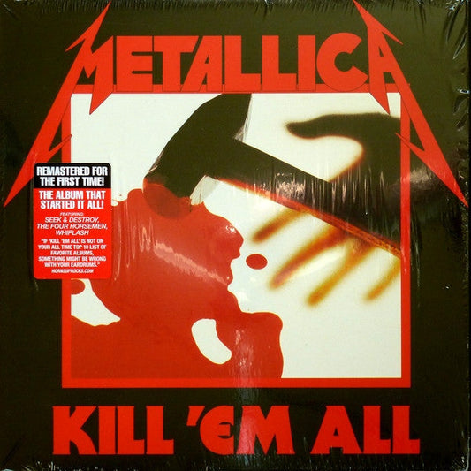 Metallica Kill 'Em All Blackened LP, Album, RE, RM Mint (M) Mint (M) Get Cheap Vinyl