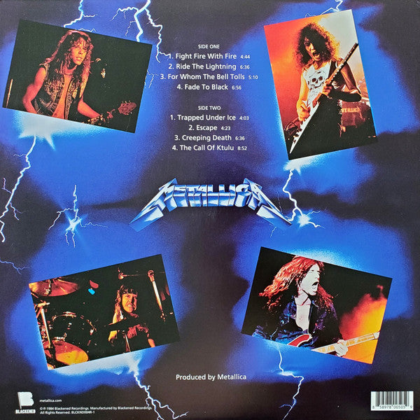 Metallica Ride The Lightning Blackened LP, Album, RE, RM Mint (M) Mint (M) Get Cheap Vinyl