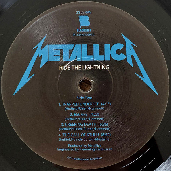 Metallica Ride The Lightning Blackened LP, Album, RE, RM Mint (M) Mint (M) Get Cheap Vinyl