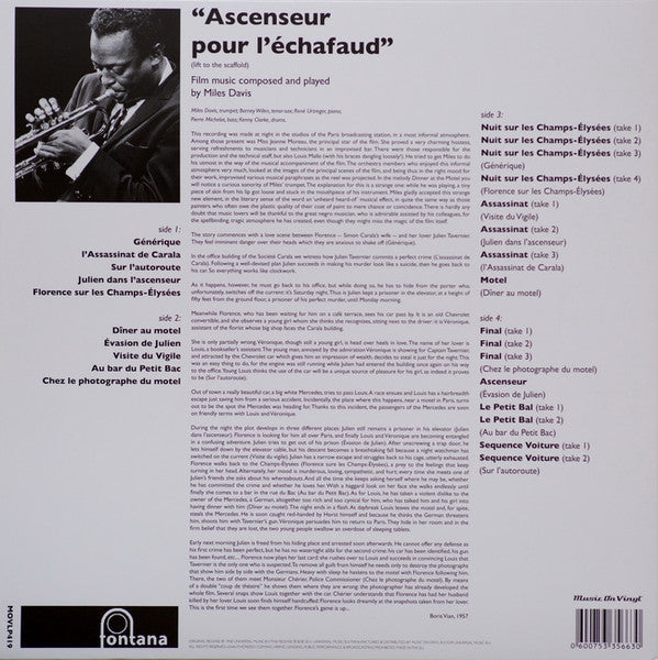 Ascenseur Pour L'Échafaud (Lift To The Scaffold) | Mint (M) Mint (M) Get Cheap Vinyl