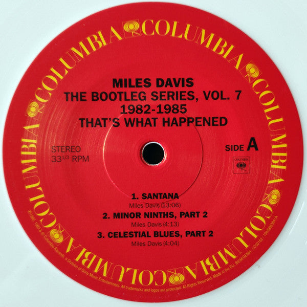 Miles Davis That's What Happened 1982-1985 (The Bootleg Series, Vol. 7) Columbia, Legacy, Sony Music 2xLP, Whi Mint (M) Mint (M) Get Cheap Vinyl