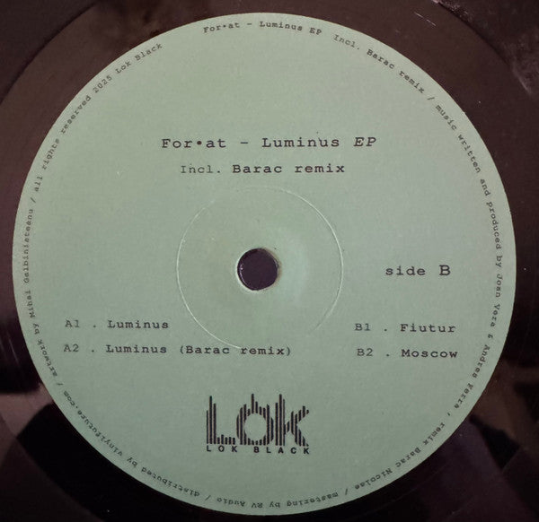 Luminus EP (VINYL)(BARAC RMX) | Mint (M) Mint (M) Get Cheap Vinyl