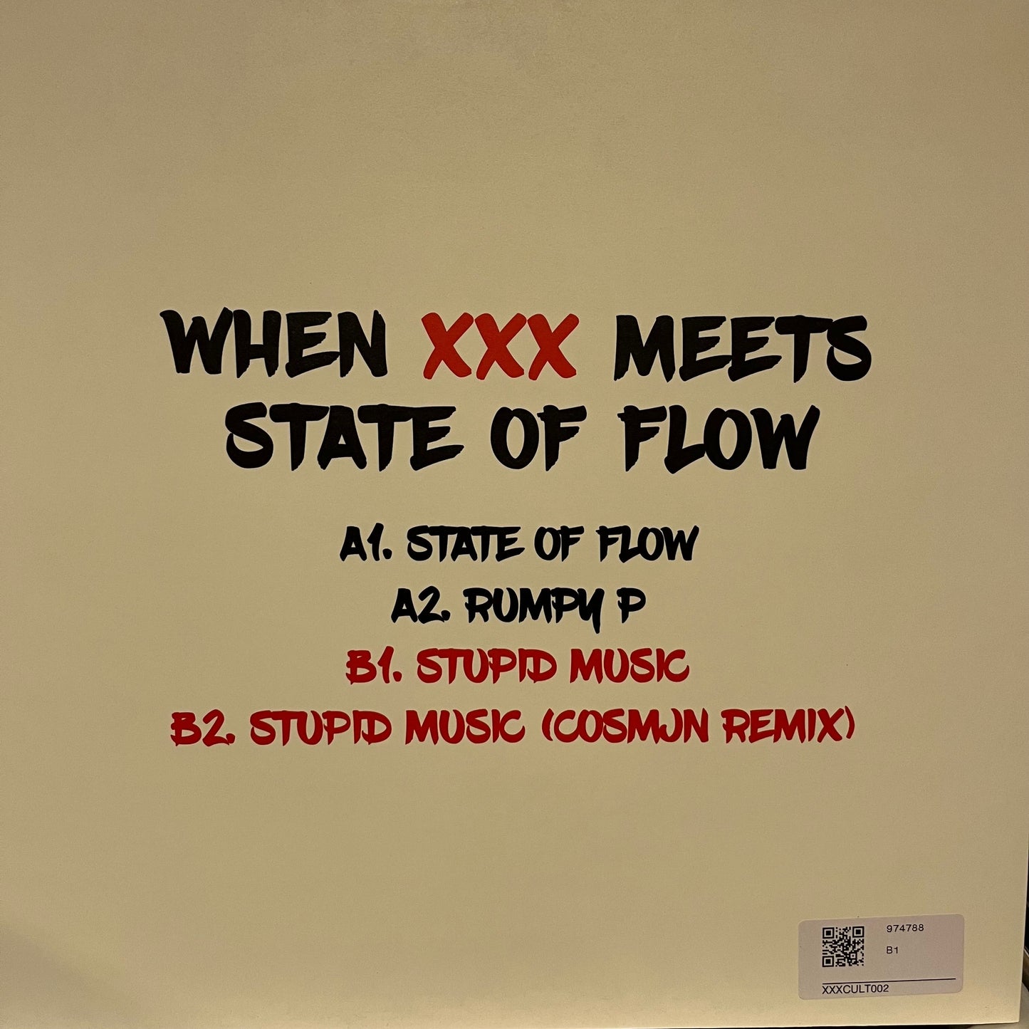 When XXX Meets State Of Flow | Mint (M) Mint (M) Get Cheap Vinyl