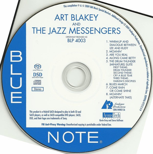 Moanin' (SACD) | Near Mint (NM or M-) Near Mint (NM or M-) Get Cheap Vinyl