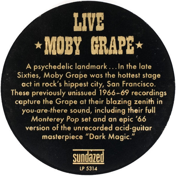 Live (Historic Live Moby Grape Performances 1966-1969) | Mint (M) Mint (M) Get Cheap Vinyl