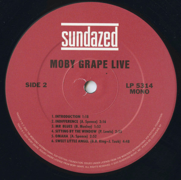 Live (Historic Live Moby Grape Performances 1966-1969) | Mint (M) Mint (M) Get Cheap Vinyl