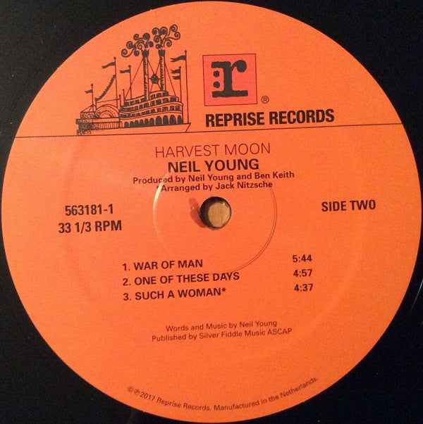 Neil Young Harvest Moon Reprise Records LP + LP, S/Sided, Etch + Album, RSD, RE Mint (M) Mint (M) Get Cheap Vinyl