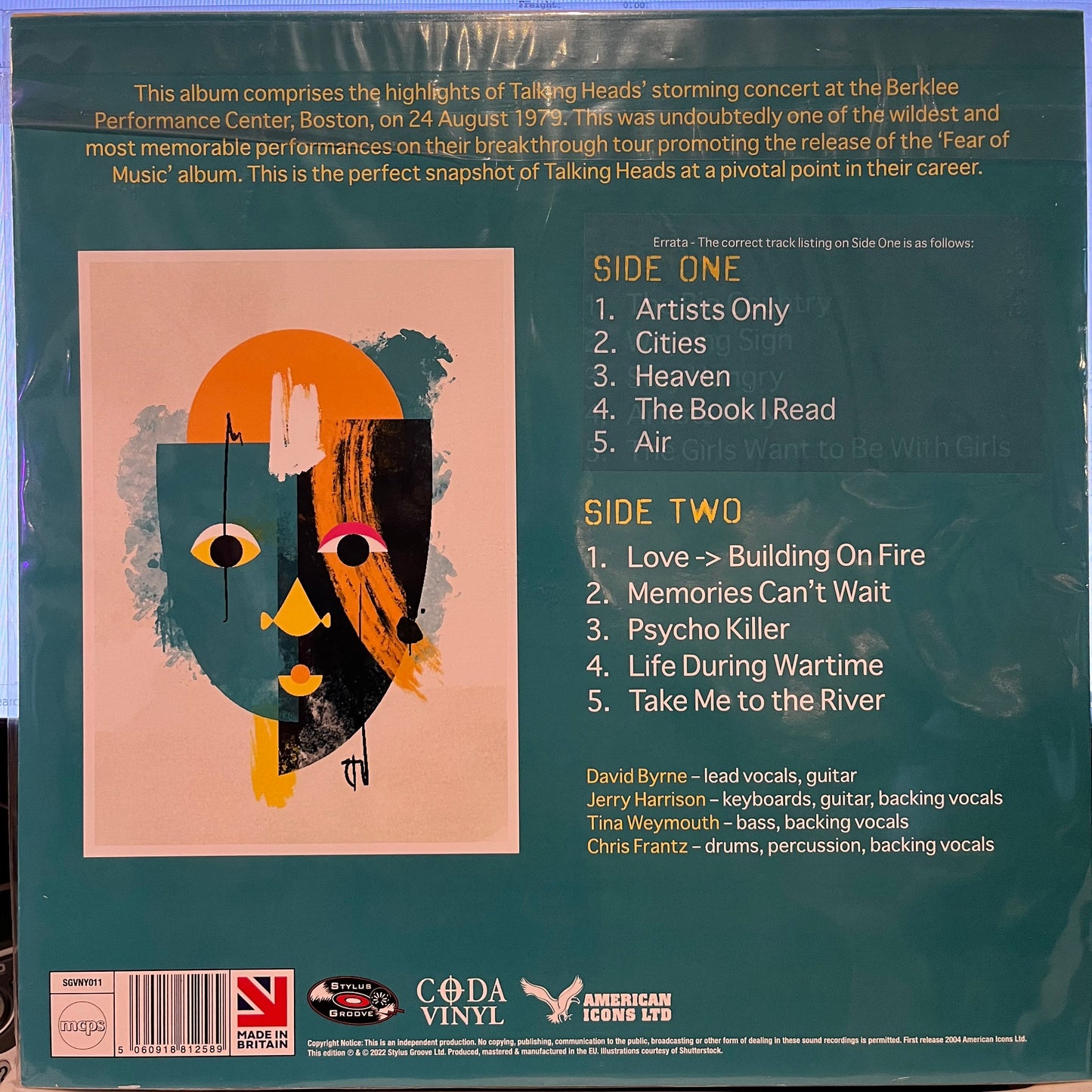Take Us To The River (Berklee 1979 Live) | Mint (M) Mint (M) Get Cheap Vinyl