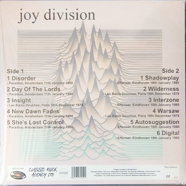 Unknown Pleasures In Concert (COLOR VINYL) | Mint (M) Mint (M) Get Cheap Vinyl