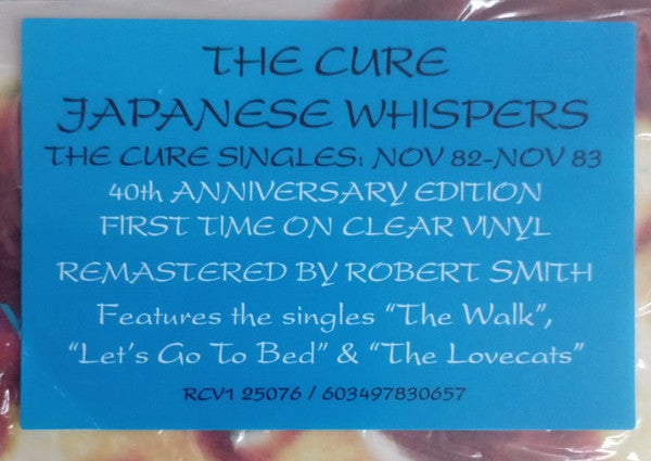 Japanese Whispers: The Singles: Nov 82 - Nov 83 (CLEAR VINYL) | Mint (M) Mint (M) Get Cheap Vinyl