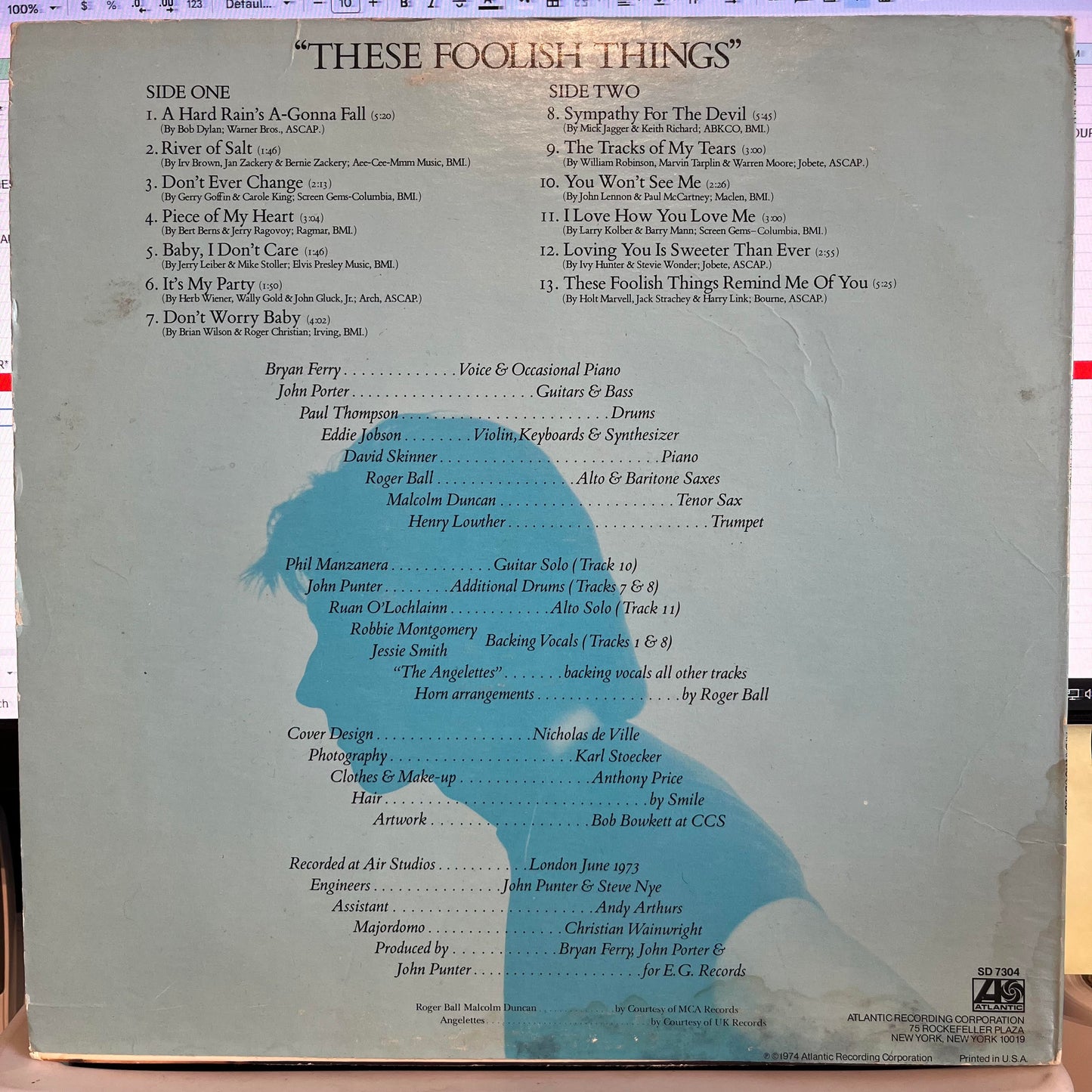 These Foolish Things *MONARCH* | Near Mint (NM) Very Good Plus (VG+) Get Cheap Vinyl