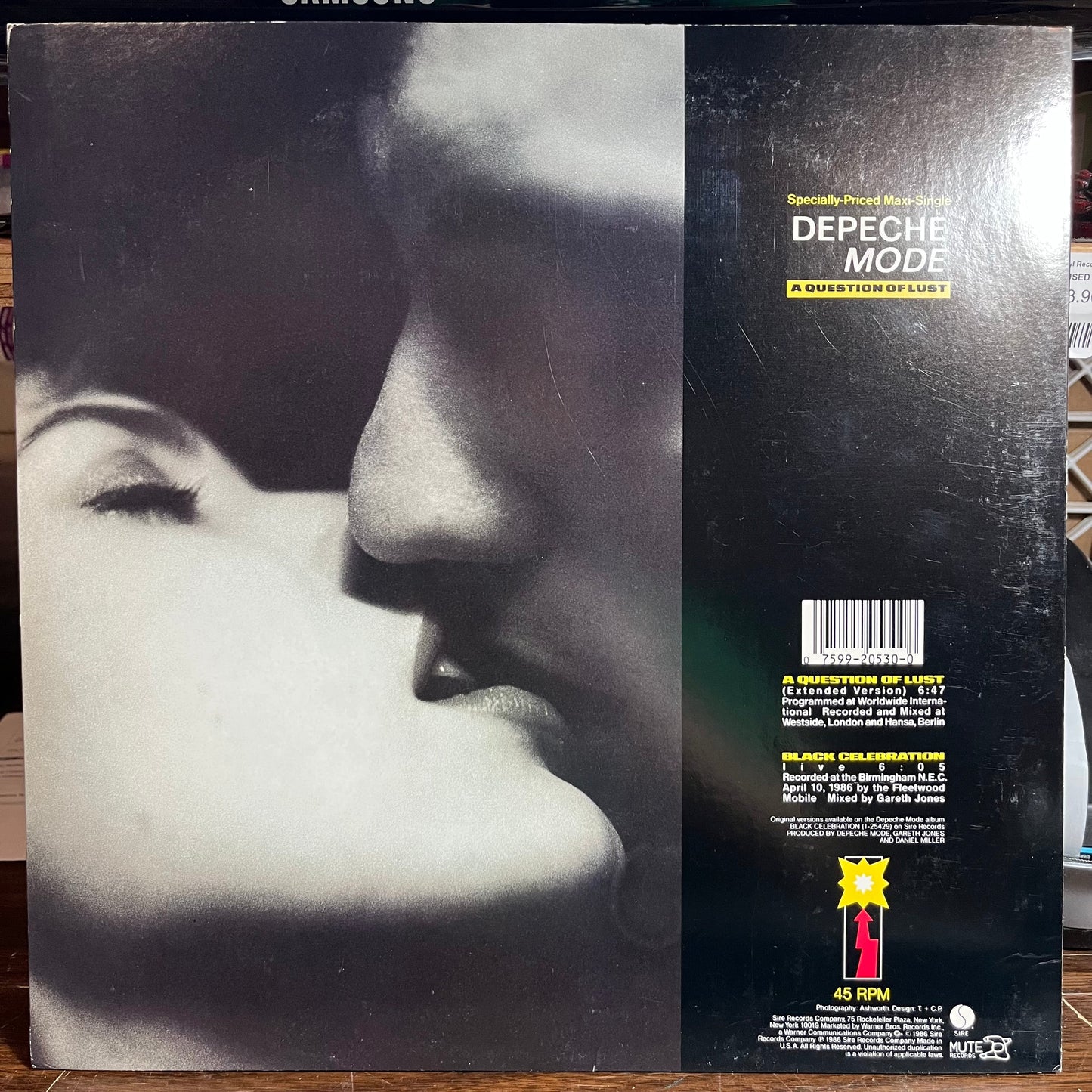 A Question Of Time / A Question Of Lust (PROMO VINYL) | Near Mint (NM or M-) Near Mint (NM or M-) Get Cheap Vinyl
