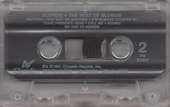 The Best Of Blondie (CASSETTE) | Very Good Plus (VG+) Near Mint (NM) Get Cheap Vinyl