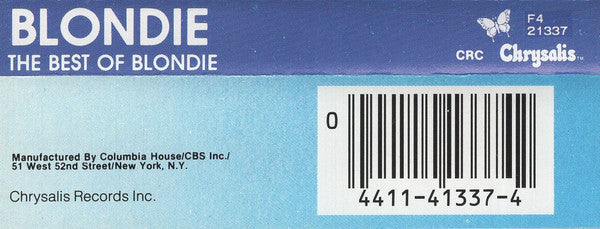 The Best Of Blondie (CASSETTE) | Very Good Plus (VG+) Near Mint (NM) Get Cheap Vinyl