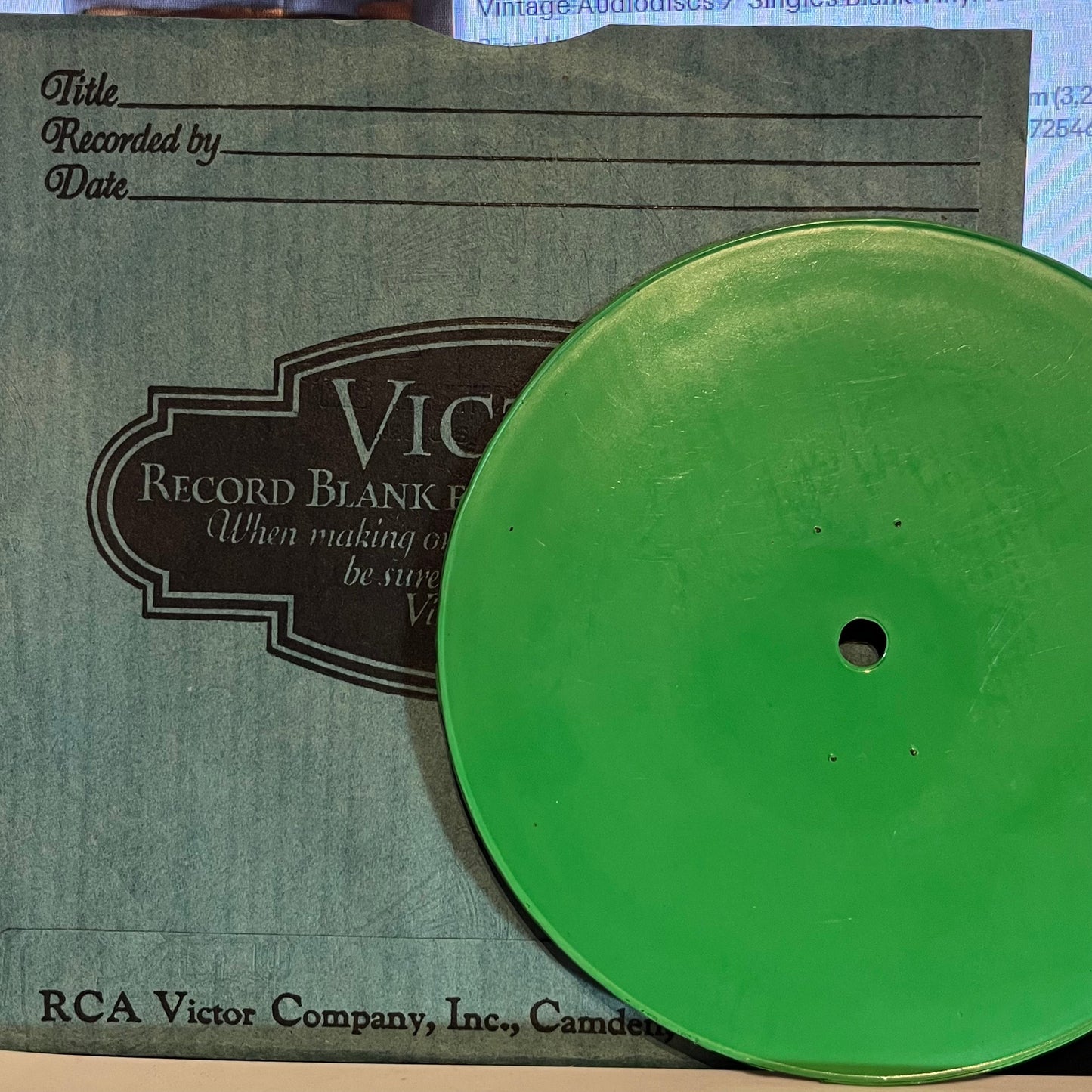 No Artist Antique Victor Recording Blank Home Recording | Very Good Plus (VG+) Near Mint (NM) Get Cheap Vinyl