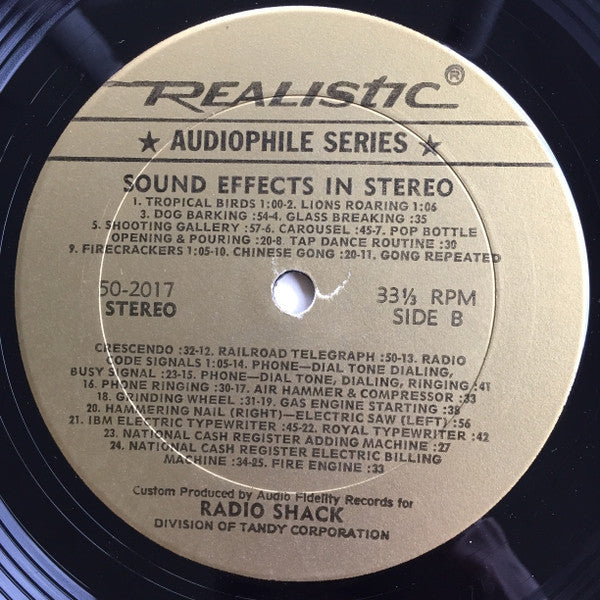Sound Effects In Stereo | Excellent (EX) Excellent (EX) Get Cheap Vinyl