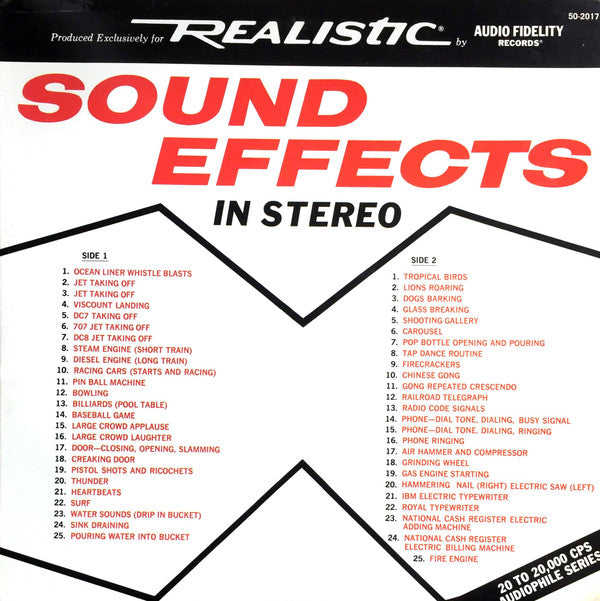 Sound Effects In Stereo | Excellent (EX) Excellent (EX) Get Cheap Vinyl