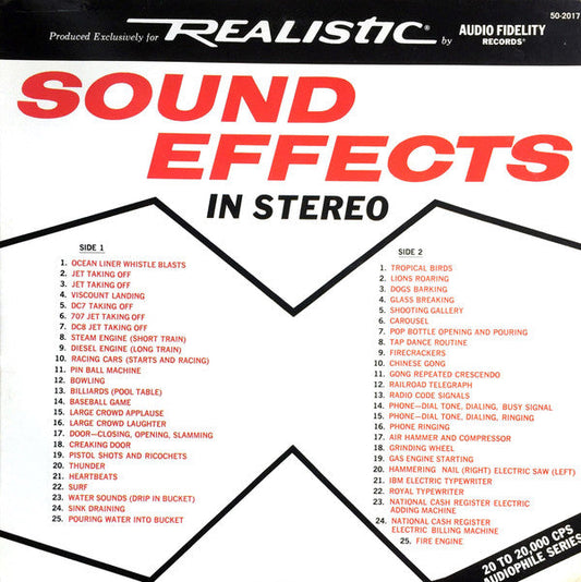 Sound Effects In Stereo | Excellent (EX) Excellent (EX) Get Cheap Vinyl