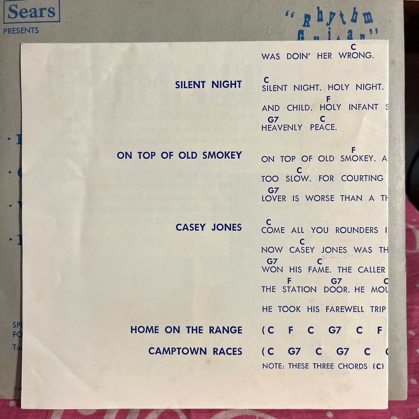 Sears Roebuck And Co. Presents: Read, Listen! Learn "Rhythm Guitar" 7" | Near Mint (NM) Near Mint (NM) Get Cheap Vinyl