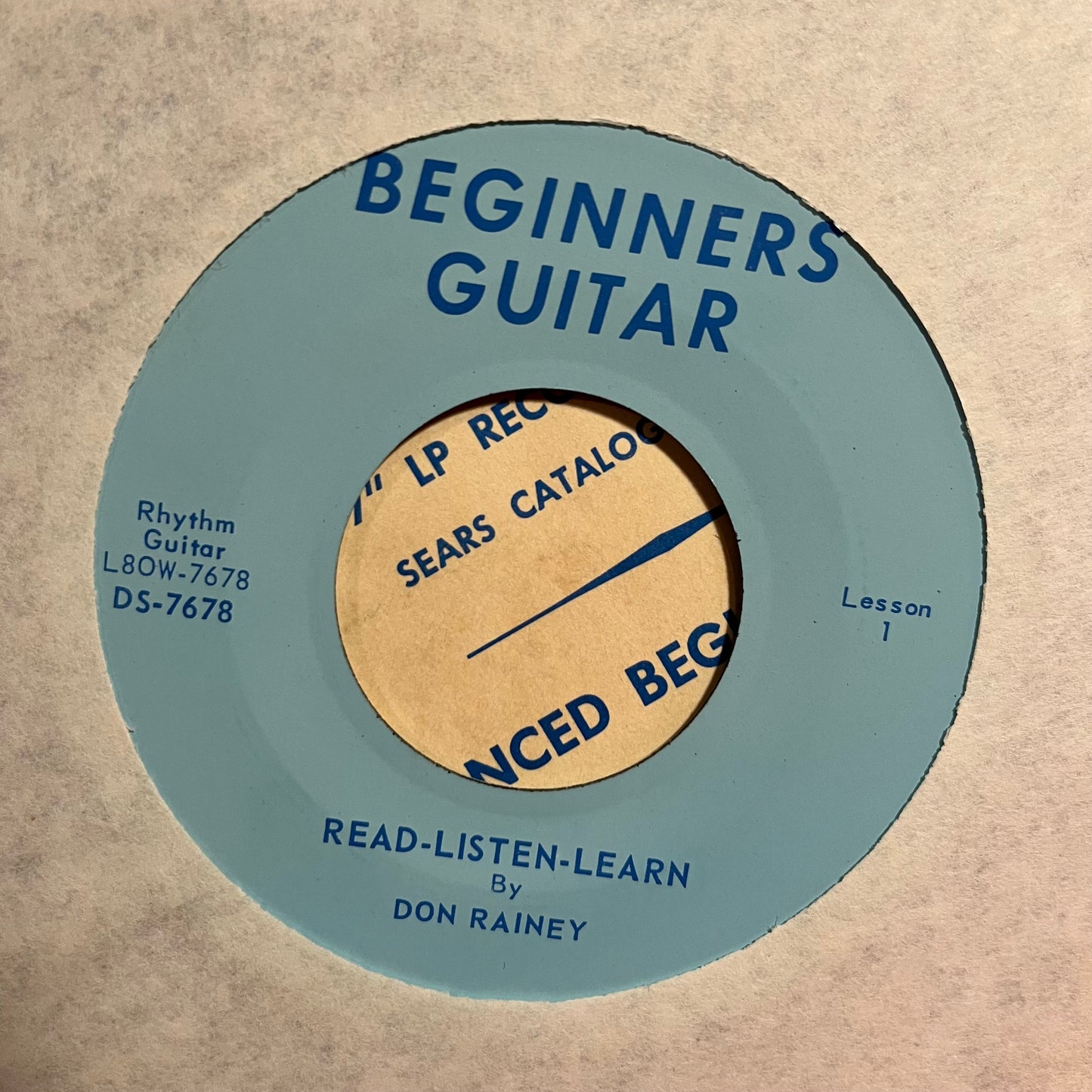 Sears Roebuck And Co. Presents: Read, Listen! Learn "Rhythm Guitar" 7" | Near Mint (NM) Near Mint (NM) Get Cheap Vinyl