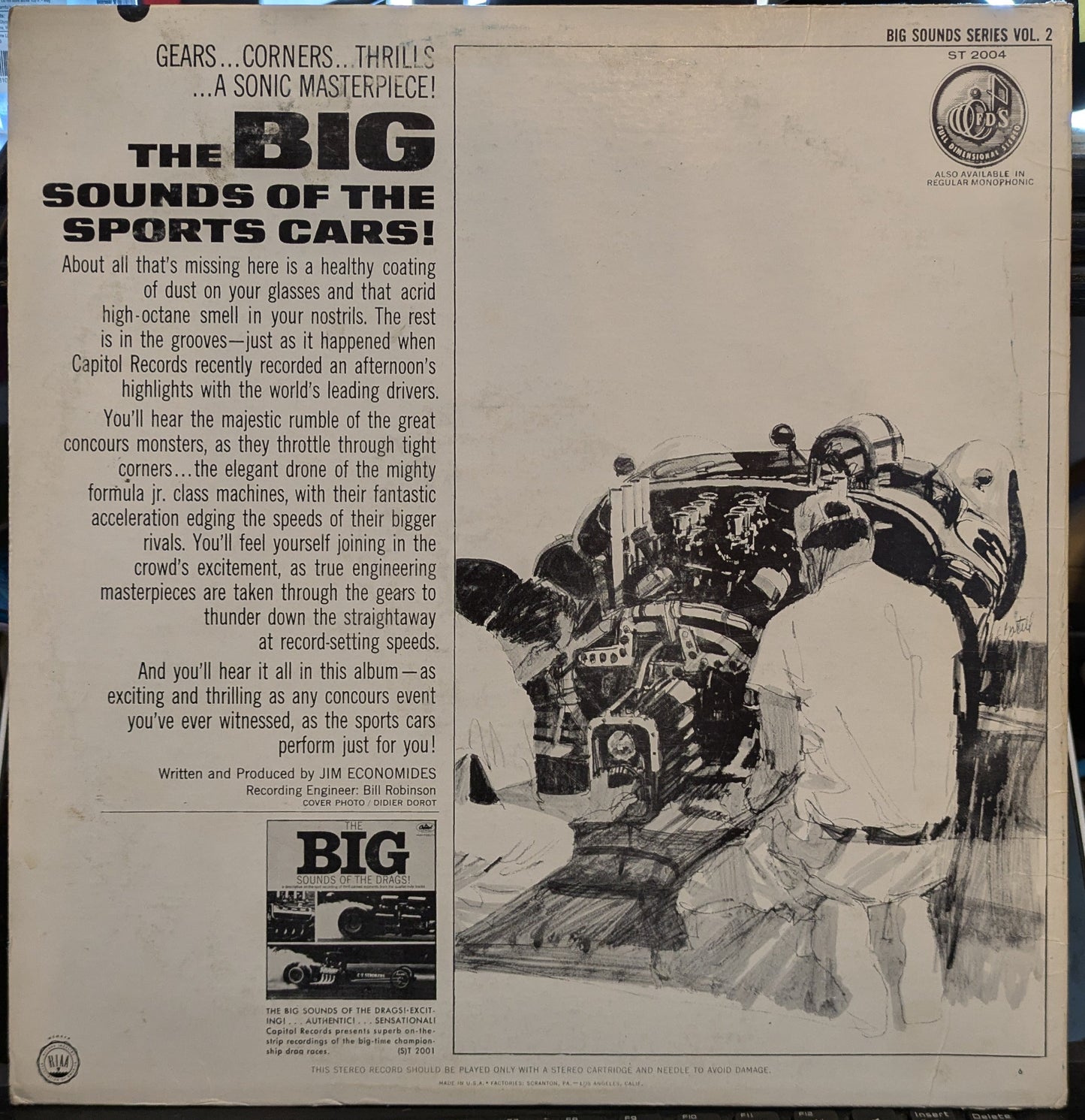 The Big Sounds Of The Sports Cars | Very Good Plus (VG+) Very Good Plus (VG+) Get Cheap Vinyl
