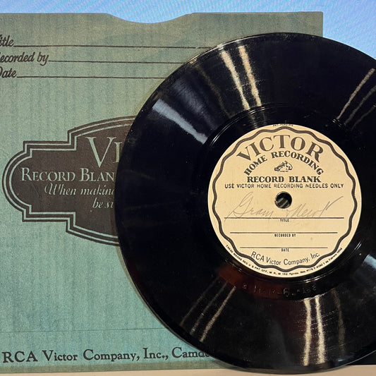 Antique Victor Recording Blank Home Recording Record | Very Good Plus (VG+) Near Mint (NM) Get Cheap Vinyl