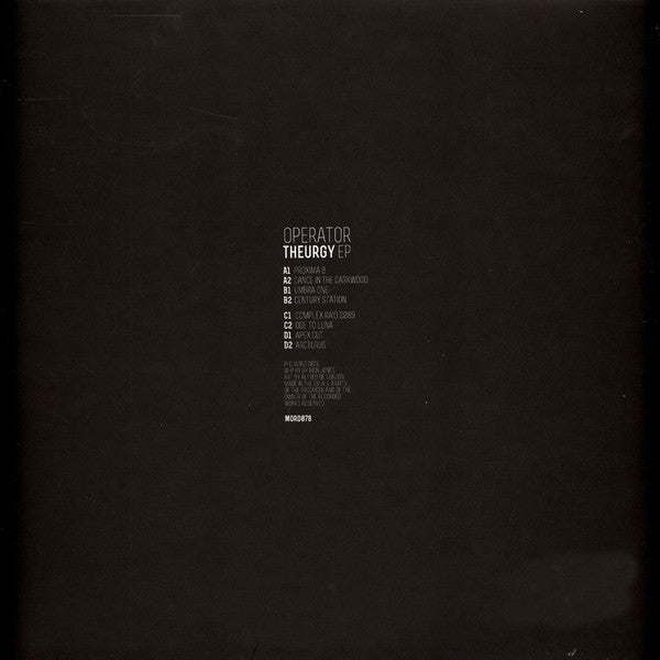 Theurgy EP | Mint (M) Mint (M) Get Cheap Vinyl