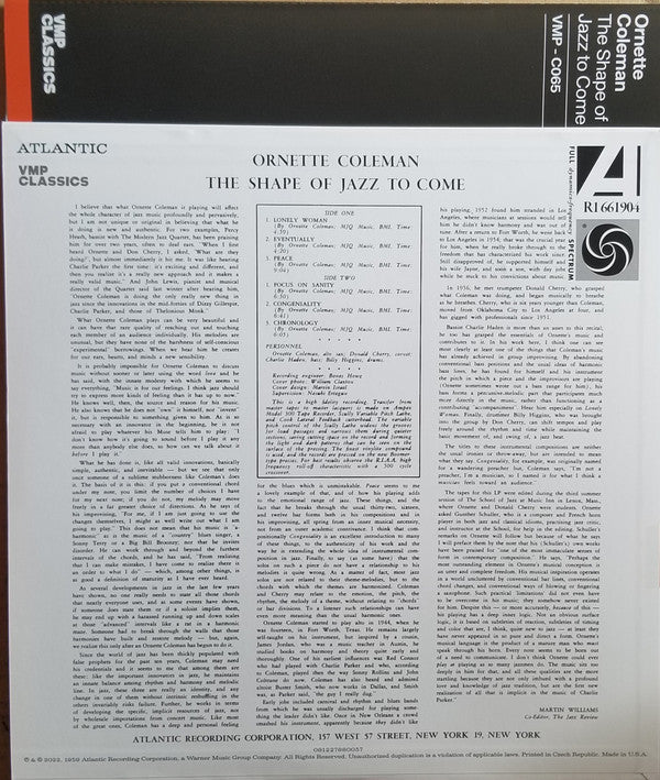 The Shape Of Jazz To Come | Mint (M) Mint (M) Get Cheap Vinyl