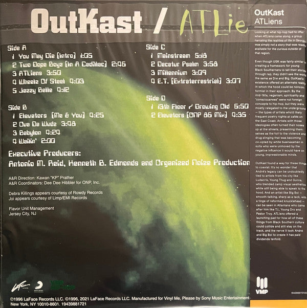 ATLiens (VMP | NEON GREEN & BLUE GALAXY VINYL) | Mint (M) Mint (M) Get Cheap Vinyl