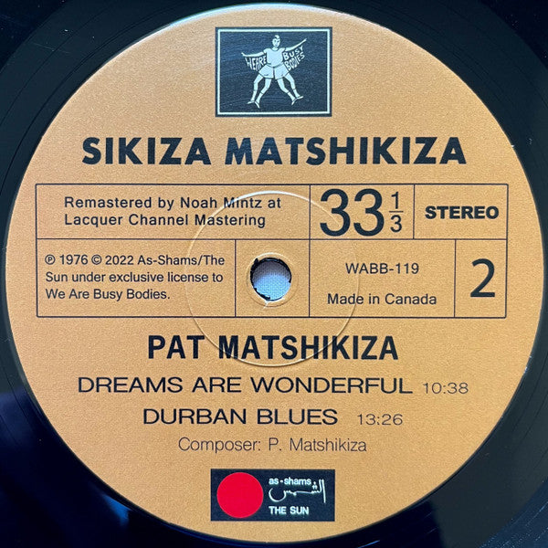 Sikiza Matshikiza [Import] (VINYL) | Mint (M) Mint (M) Get Cheap Vinyl