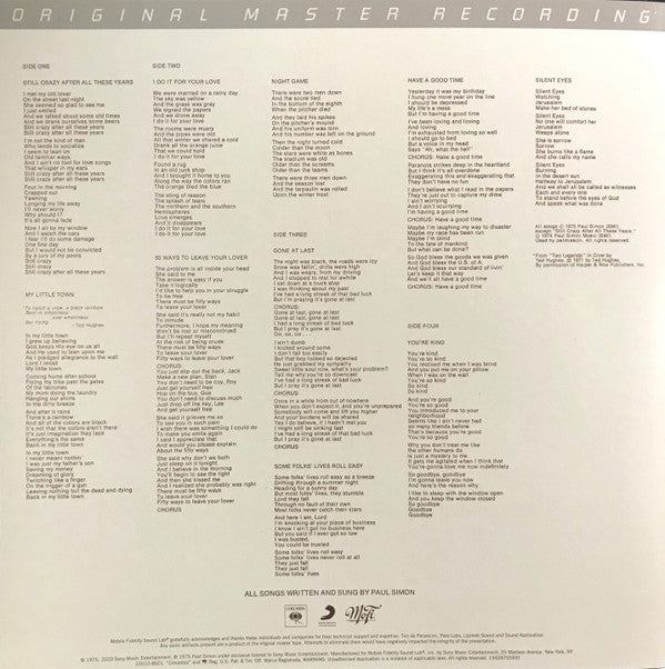 Still Crazy After All These Years | Mint (M) Mint (M) Get Cheap Vinyl