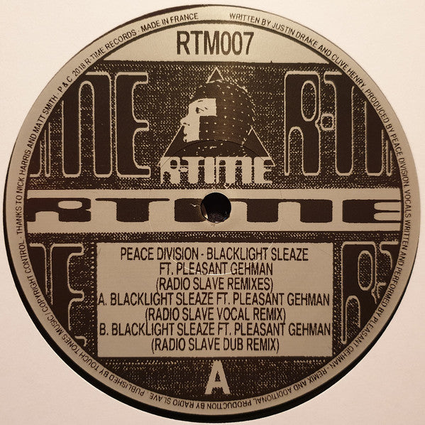 Blacklight Sleaze (Radio Slave Remixes) | Mint (M) Mint (M) Get Cheap Vinyl