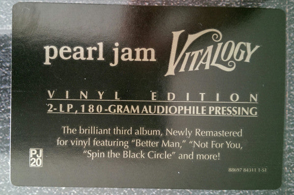 Pearl Jam Vitalogy Epic, Legacy 2xLP, Album, RE, RM, 180 Mint (M) Mint (M) Get Cheap Vinyl