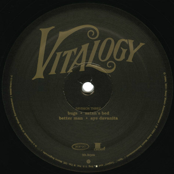 Pearl Jam Vitalogy Epic, Legacy 2xLP, Album, RE, RM, 180 Mint (M) Mint (M) Get Cheap Vinyl