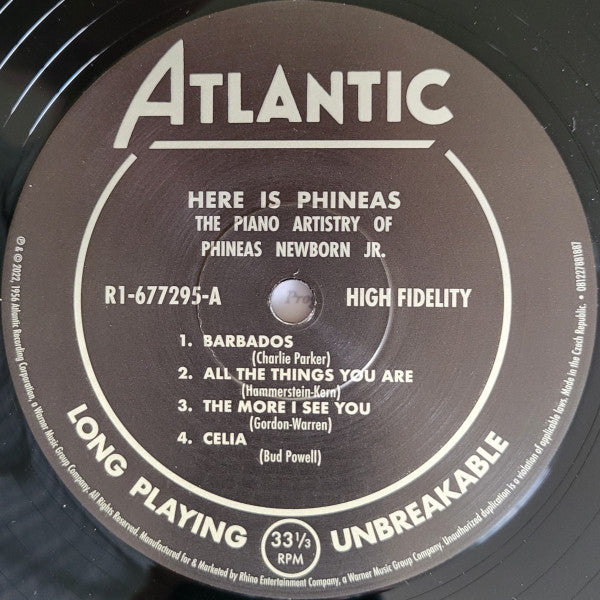 Here Is Phineas (The Piano Artistry Of Phineas Newborn Jr.) | Mint (M) Mint (M) Get Cheap Vinyl