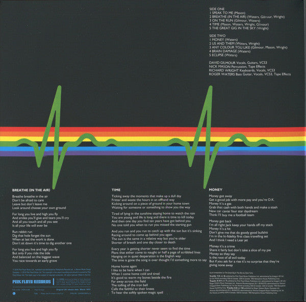 Pink Floyd The Dark Side Of The Moon Pink Floyd Records, Pink Floyd Records LP, Album, RE, RM, 180 Mint (M) Mint (M) Get Cheap Vinyl