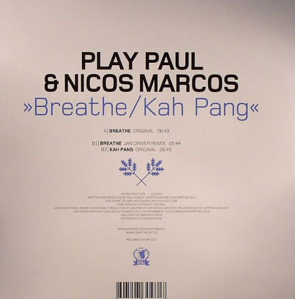 Breathe / Kah Pang | Near Mint (NM) Mint (M) Get Cheap Vinyl