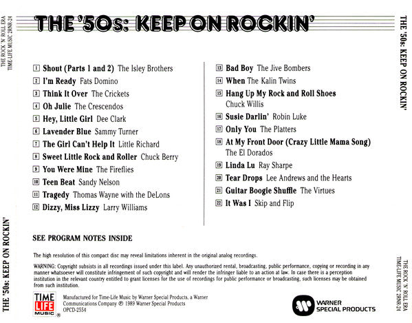 The '50s: Keep On Rockin' *CD* | Mint (M) Mint (M) Get Cheap Vinyl