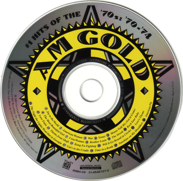 AM Gold - #1 Hits Of The '70s: '70-'74 *CD* | Mint (M) Mint (M) Get Cheap Vinyl