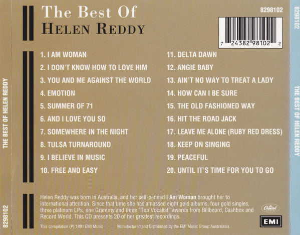 The Best Of Helen Reddy *CD* | Mint (M) Mint (M) Get Cheap Vinyl