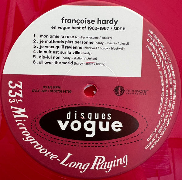 Françoise Hardy En Vogue Best Of 1962-1967 (2025 RSD 2xVINYL) | Mint (M) Mint (M) Get Cheap Vinyl