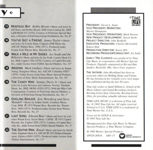 AM Gold - Early-'70s Classics *CD* | Mint (M) Mint (M) Get Cheap Vinyl