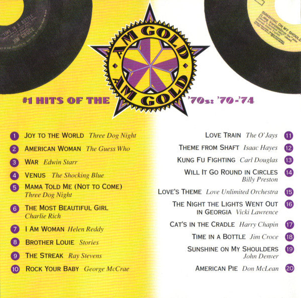 AM Gold - #1 Hits Of The '70s: '70-'74 *CD* | Mint (M) Mint (M) Get Cheap Vinyl