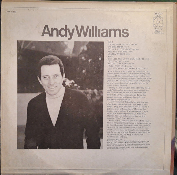 Andy Williams | Mint (M) Mint (M) Get Cheap Vinyl