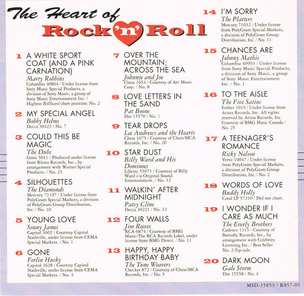 The Heart Of Rock 'N' Roll - 1957 *CD* | Mint (M) Mint (M) Get Cheap Vinyl