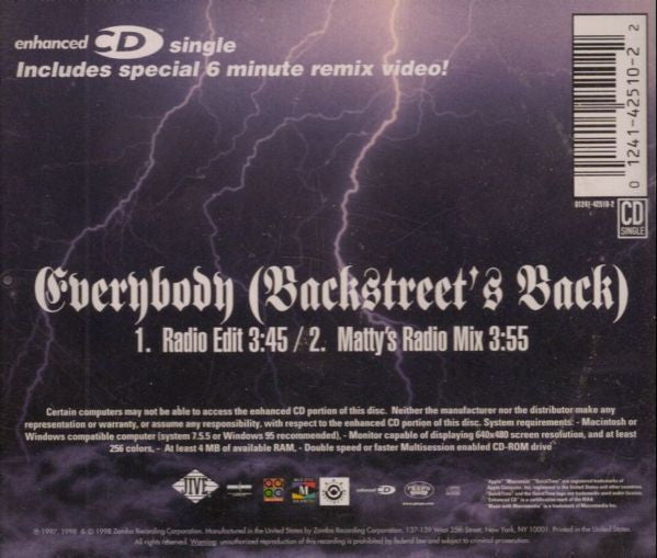 Everybody (Backstreet's Back) (CD) | Mint (M) Mint (M) Get Cheap Vinyl